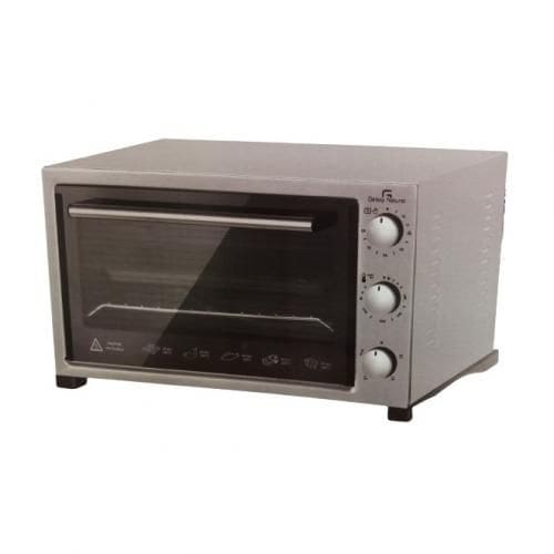 Four électrique GALAXY NATUREL 36 Litres Gris avec tourne broche Four électrique GALAXY NATUREL 36 Litres Gris avec tourne broche